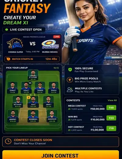 Wwwwin555 (win 555) fantasy cricket & matchday visual 3